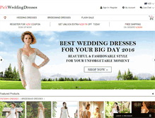 Tablet Screenshot of pickweddingdresses.com